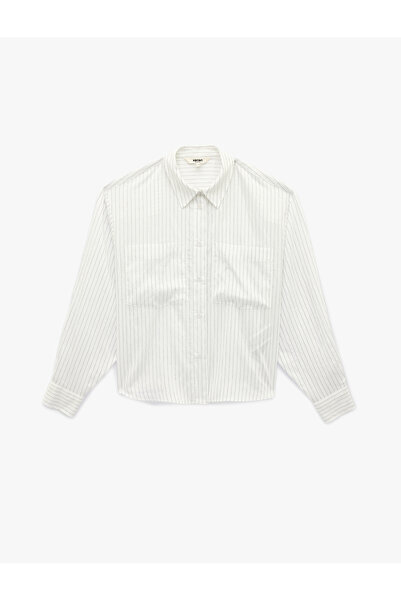 Koton Modal Classic Collar Buttoned Long Sleeve Shirt