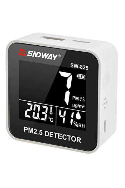SNDWAY SW-825 PM2.5 Partikül Ölçer | Sıcaklık ve Nem Monitörü