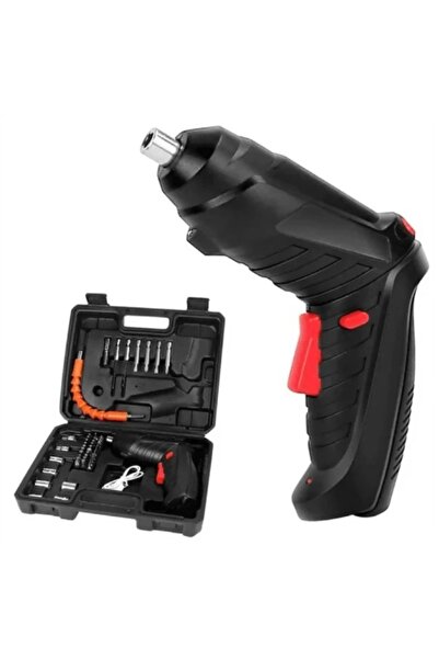 BASE Set șurubelniță electrică fără fir cu 47 de accesorii