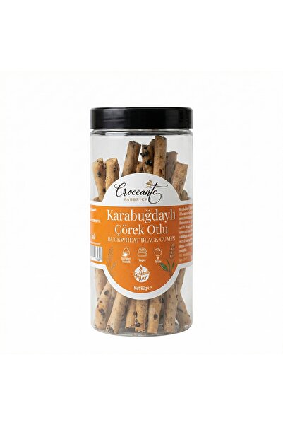 Croccante Fabbrica Croccante Glutensiz Çörekotlu Grisini 80 Gr