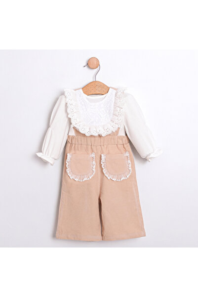 Coolimino Vintage Collared Shirt Baby Girl Jumpsuit