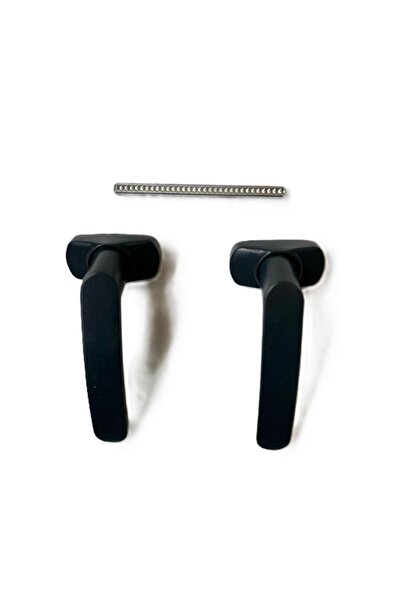 KATAR مجموعة مقابض أبواب من الألومنيوم مع زنبرك ضغط، لون أنثراسايت