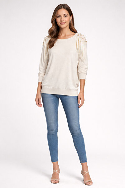 Kayra Twomail Tassel Detailed Knitwear Blouse