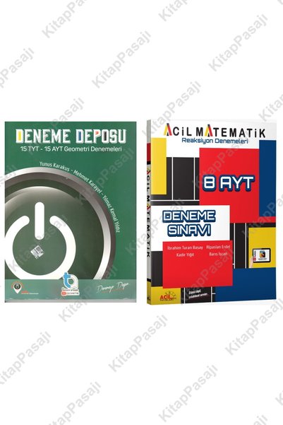 Acil Yayınları Acil AYT Reaksiyon 8 li Deneme ve Deneme Deposu TYT AYT Geomet...