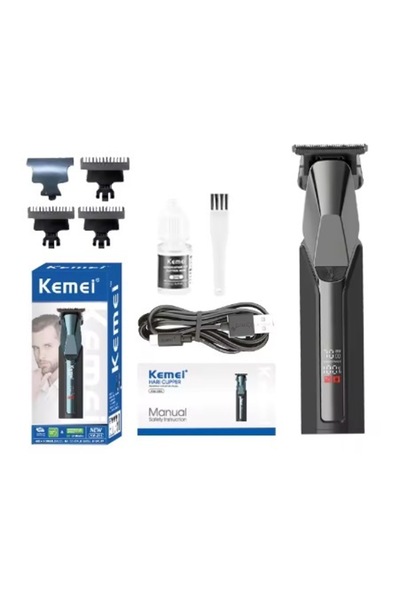 Mihai Mașină de tuns KEMEI KM 282 cu afișaj digital și încărcare USB