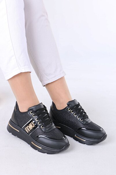 sefayol Pantofi sport pentru femei Karter Black Glitter