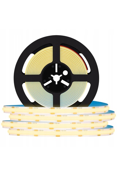 Other COB LED Strip 5M 12V Warm White Neon Adhesive