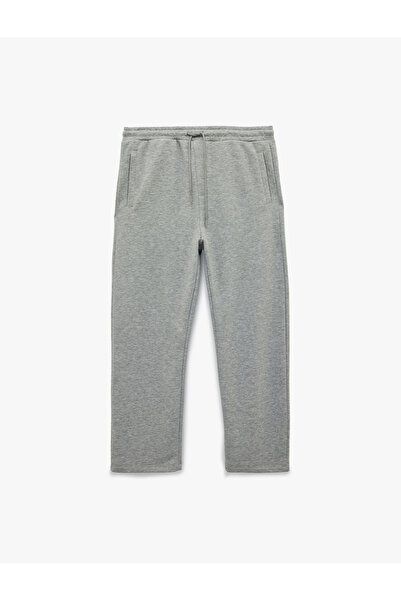 Koton Comfortable Fit Pocketed Lace-Up Waist Wide Leg Sports Sweatpants