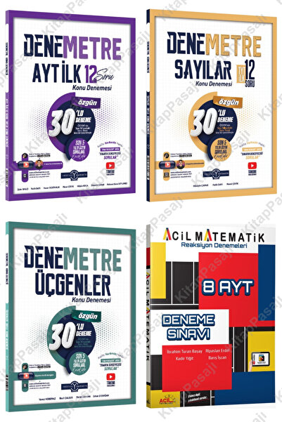 Acil Yayınları Acil AYT Reaksiyon 8'li Deneme ve Orijinal TYT AYT Denemetre İ...