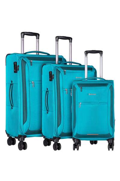 eminent Unisex Soft Travel Bag Trolley Luggage Set of 3