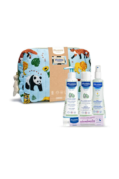 Mustela Complete set for baby skin care BEBÉ-NIÑO JUNGLA BABY BAG 5 pcs