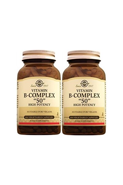Solgar Vitamin B Complex 50 Mg 100 Capsules 2 Pieces