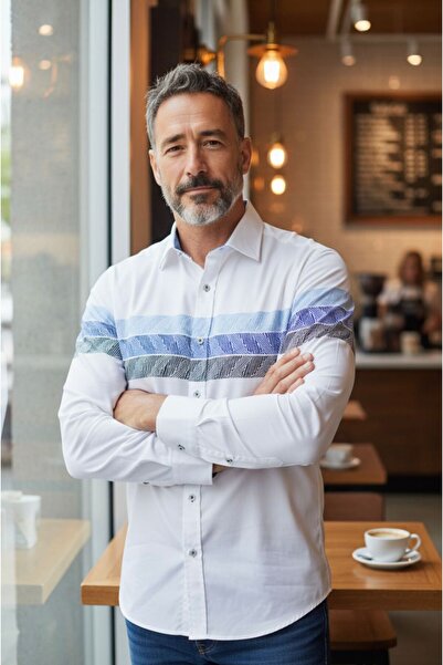 Aycan Fourmen Four Men Cotton Fabric Slim Fit Quality Shirt