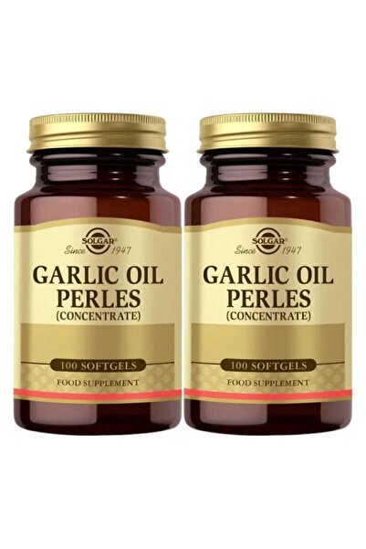 Solgar Garlic Oil Perles(Concantrate)100 Soft Capsules X2 Pieces
