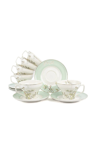Mikasa Moor Bird Garden Yeşil 6 lı Kahve Fincan Seti 90 Cc