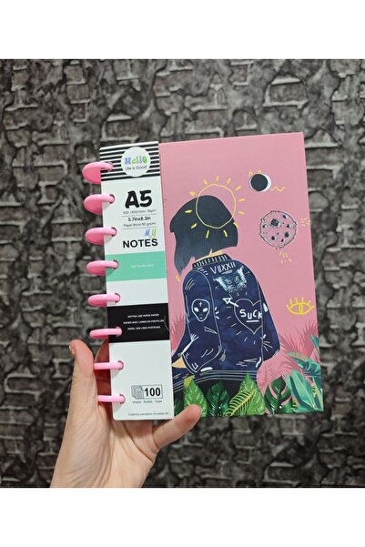 senacacollection Caiet cu spirală groasă și linii, 100 de pagini, 1 bucată