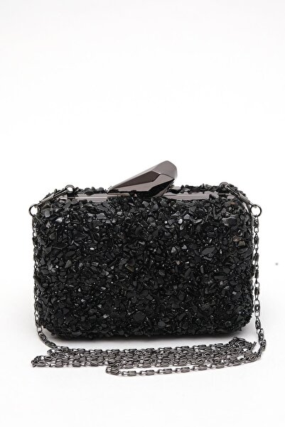 EXPLOSION Γυναικεία τσάντα με λουράκι αλυσίδας από κρυστάλλινη πέτρα 25YEXP8192