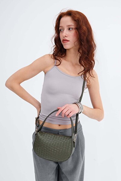 Addax Textured Hand and Shoulder Bag Ç1065