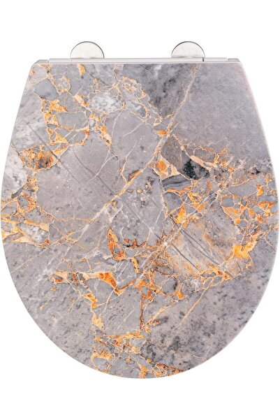 Wenko Grey Marble Klozet Kapağı