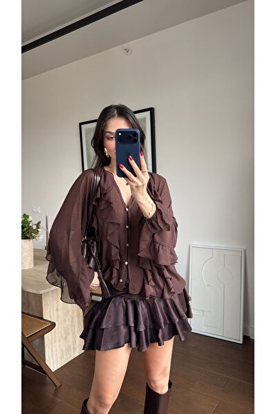 sinemkivanc co FIRFIR DETAYLI ŞİFON BLUZ