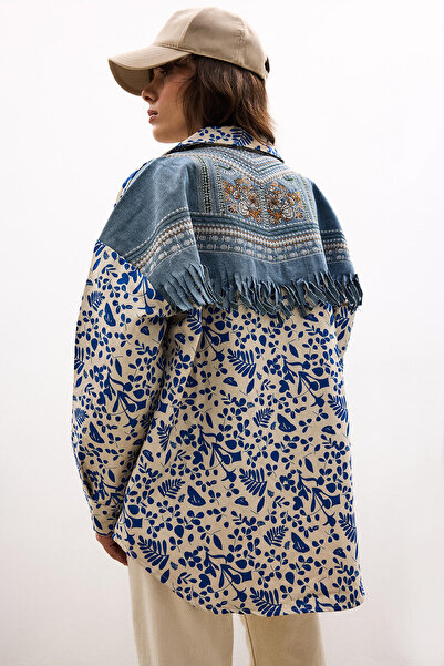 Touché Privé DENİM GARNİLİ DESENLİ GÖMLEK-CEKET