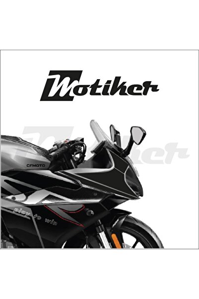Motiker CFMOTO 250SR Ön kafa Karbon Tasarım Sticker Etiket Modeli