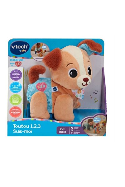 VTech Baby VTech Doggy 1,2,3 Follow Me – Cățel Muzical Educativ pentru Copii ...
