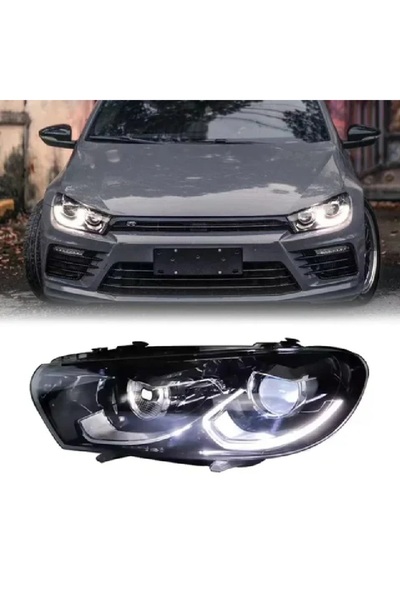 X POWER TUNİNG VW SCİROCCO 2010-2011 BIXENON UYUMLU 2015-DİZAYN FUL LED ÖN FAR