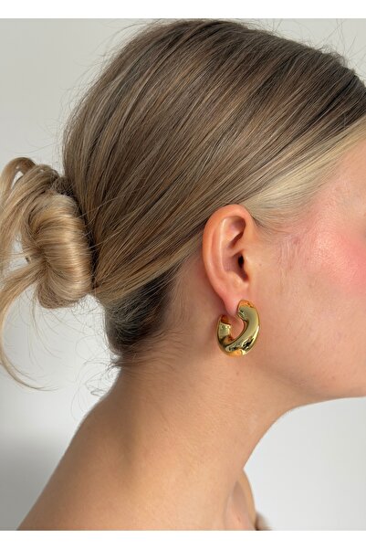 KİLİGİSTANBUL ULTRA HAFİF DALGALI HALKA KÜPE