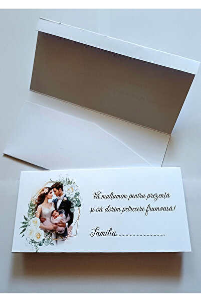 Handmade Set 10 plicuri dar pentru nunta si botez