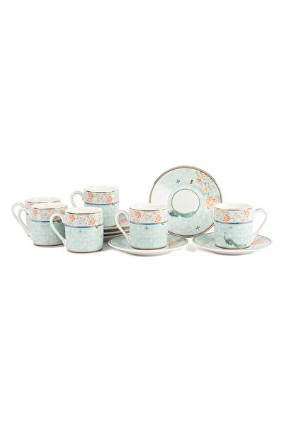 Mikasa Moor Bluebird Manor 6 Person Coffee Cup Set 90Cc