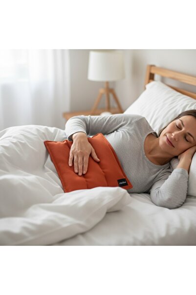 Hedea وسادة مربعة من بذور الكرز، علاج طبيعي بالحرارة والبرودة، قابلة للغسل، ب...