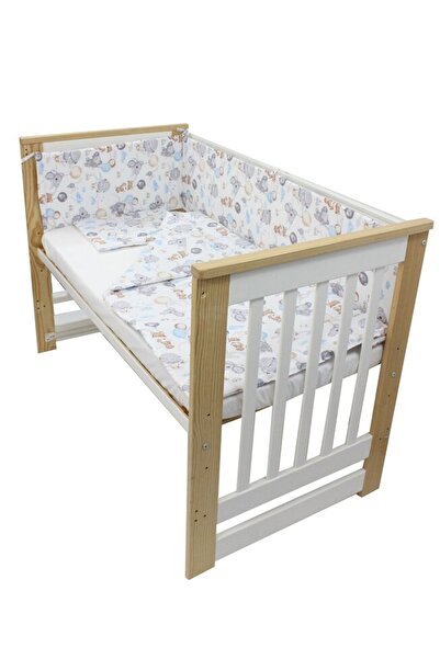 PRICHINDEL Set de lenjerie de pat 4 piese, bumbac, koala cu balon, multicolor...