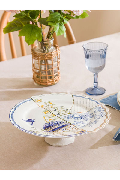 LC Waikiki من متجر RENKLİMAĞAZADAN LCW HOME طبق تقديم من البورسلين المطبوع بأ...