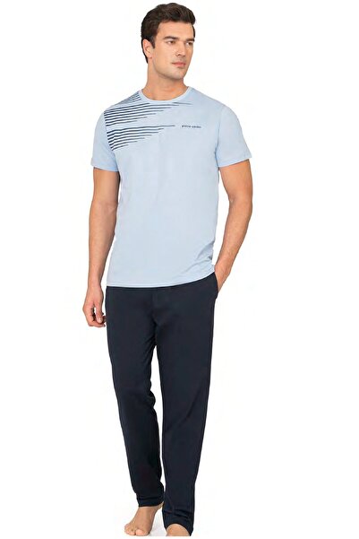 Pierre Cardin Cotton, Men's T-Shirt & Pajama Set, Printed, Short Sleeve, Crew...