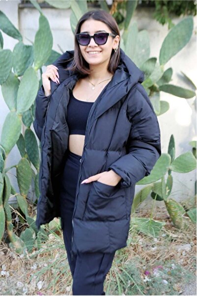 ASG TEKSTİL Women- Oversized Water Windproof Inflatable Coat