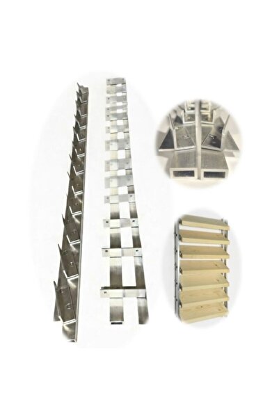 GLISARO Set Glisiere Aluminiu 100cm, pentru 12 lamele, pentru jaluzele de ter...