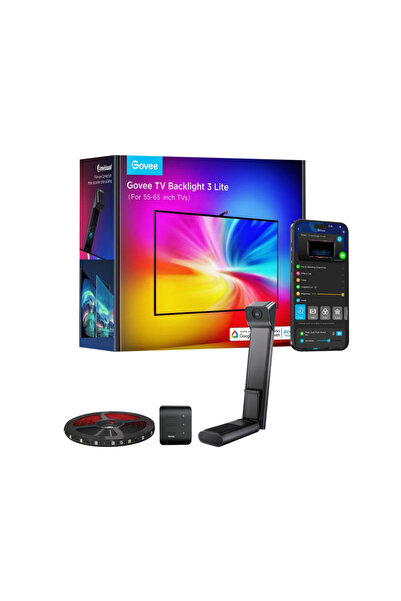 Govee Smart LED strip for TV TV Backlight 3 Lite H60993D1, 24W, 55"-65", 3.6m...