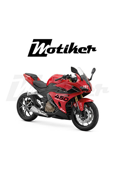 Motiker RKS QJ Motor 450RA Racing Sport Tasarım (Kırmızı Motor İçin) Sticker ...