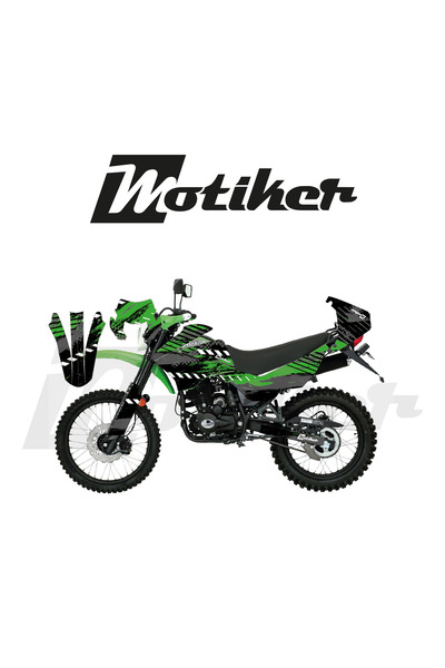 Motiker Mondial 2022-2026 Model X-Treme Max 200İ Racing Sport Yeşil Zemin Üst...