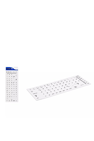HADRON HDX8254B Klavye Sticker Yapışkanlı Tuş Takımı Türkçe F Dizilim - Beyaz...