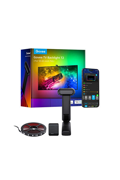 Govee Bandă LED inteligentă pentru televizor Envisual T2 RGBIC H605C, 36W, Wi...