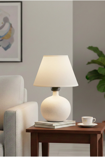 FH finehome Luisa Ceramic Lampshade White
