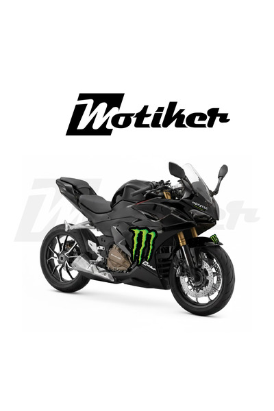 Motiker RKS QJ Motor 450RA Monster Tasarım Sticker Seti Etiket Modeli