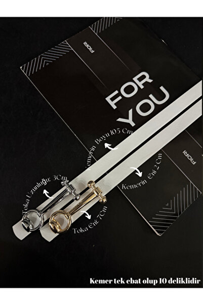 Fiori 2-Pack of Designer Long Buckle Thin Women's Belts, Coat Belts, Shirt Be...