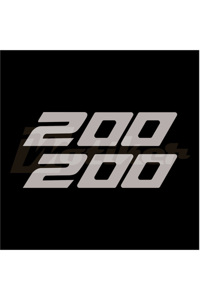 Motiker Bajaj RS200 Yan Grenaj 200 Yazısı Sağ sol Sticker Etiket Modeli