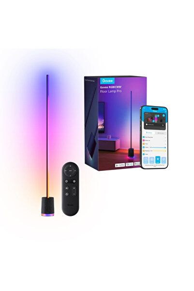 Govee Smart LED floor lamp Floor Lamp Pro RGBICWW H6079, 170cm, 48W, 2100lm, ...