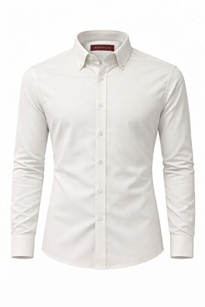 CLASSİCS MEN Ανδρικό πουκάμισο Barsello Slim Fit με μακριά μανίκια και κουμπι...