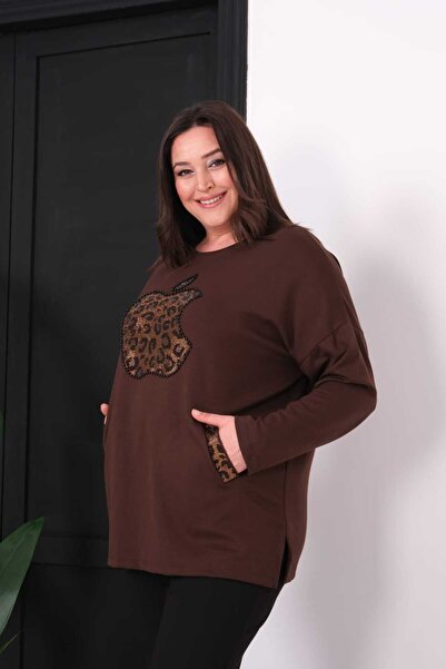 moda myflow BLUZ ELMA DETAYLI