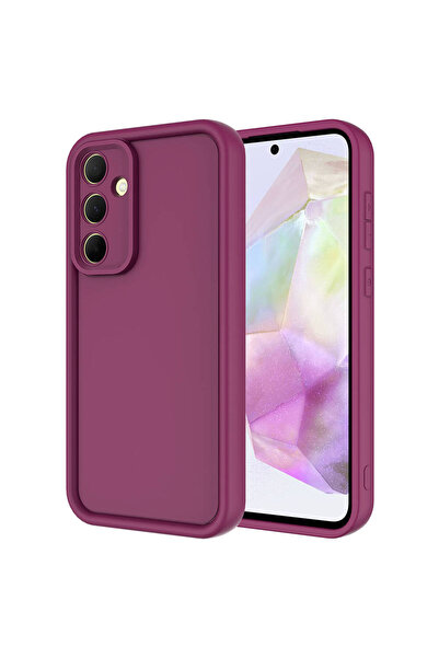 Büşra Ayhan Galaxy A55 Case with Camera Protection Bsay Pineapple Cover - Plum